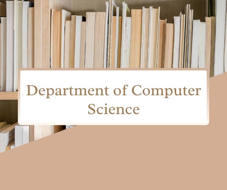 Department Of Computer Science