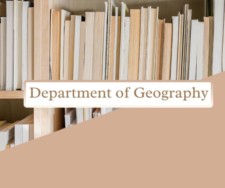 Department Of Geography