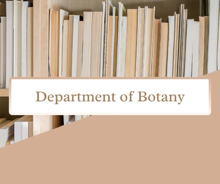 Department Of Botany