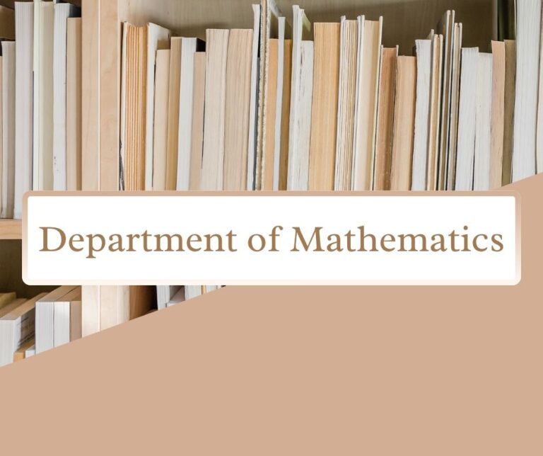 Department Of Mathematics