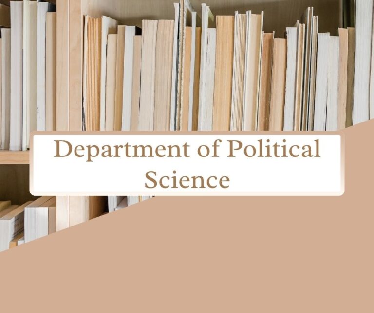 Department Of Political Science
