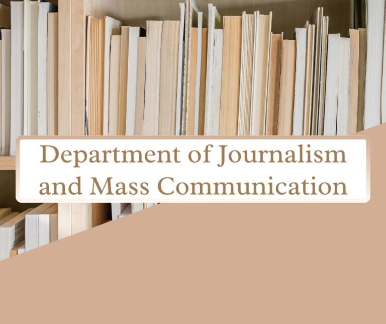 Department of Journalism and Mass Communication